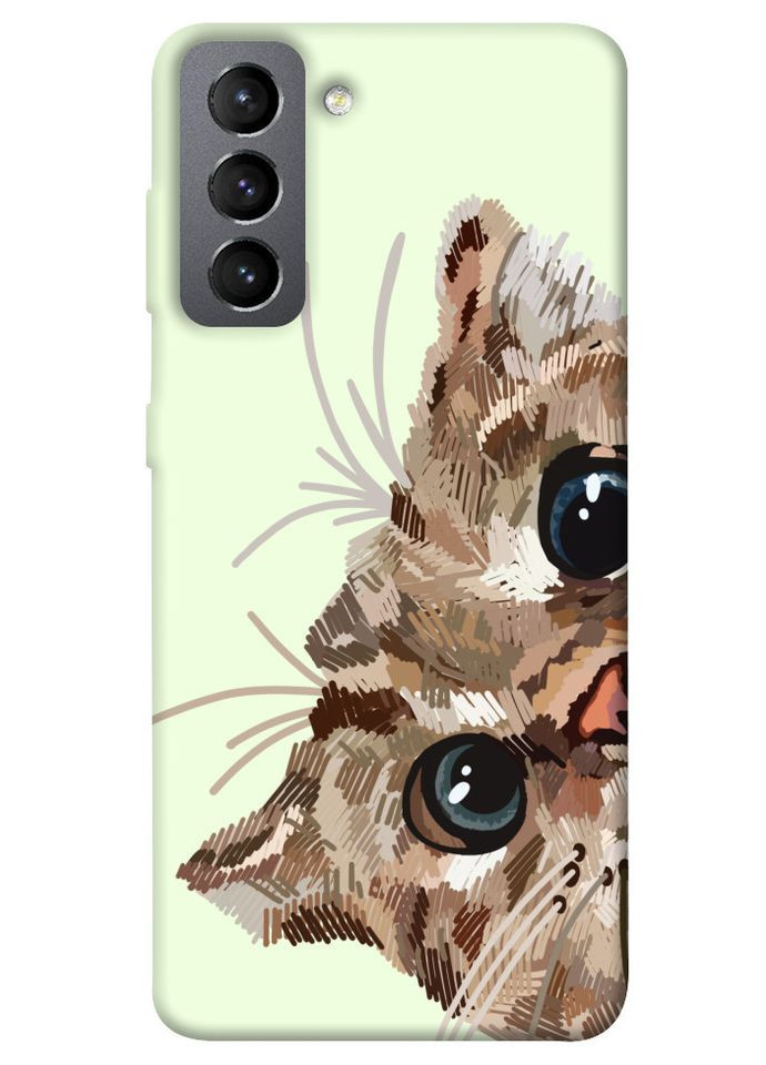 Чохол з принтом для Samsung Galaxy S21 FE / на самсунг галаксі з21 фе Cat muzzle No Brand (339062380)