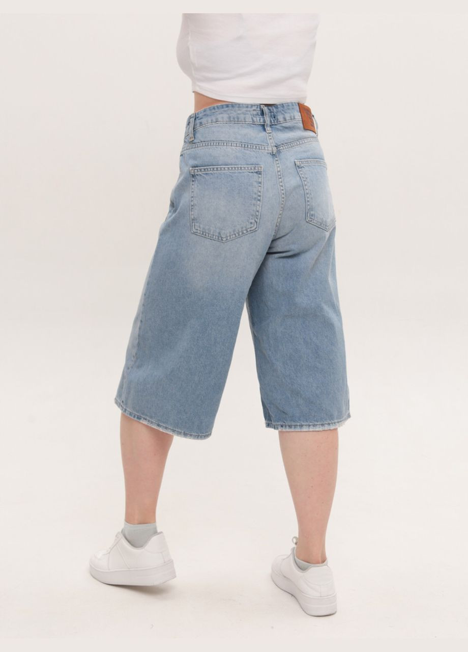 Шорти жіночі баггі блакитні довгі Cracpot Baggy (329854091)