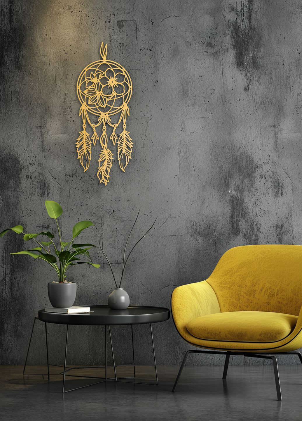 Картина лофт, настінний декор для дому "Квіткові сни", декоративне панно 40х15 см Woodyard (292113298)