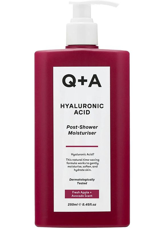 Засіб з гіалуроновою кислотою для інтенсивного зволоження тіла, 250 мл Q+A (352170063)