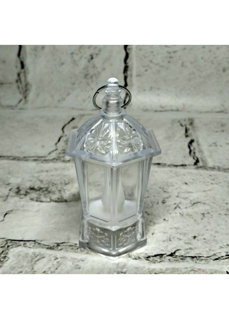 Ліхтарик LED свічка електронна з підвіскою 9х4,3х4,3 см Прозорий No Brand (364688271)