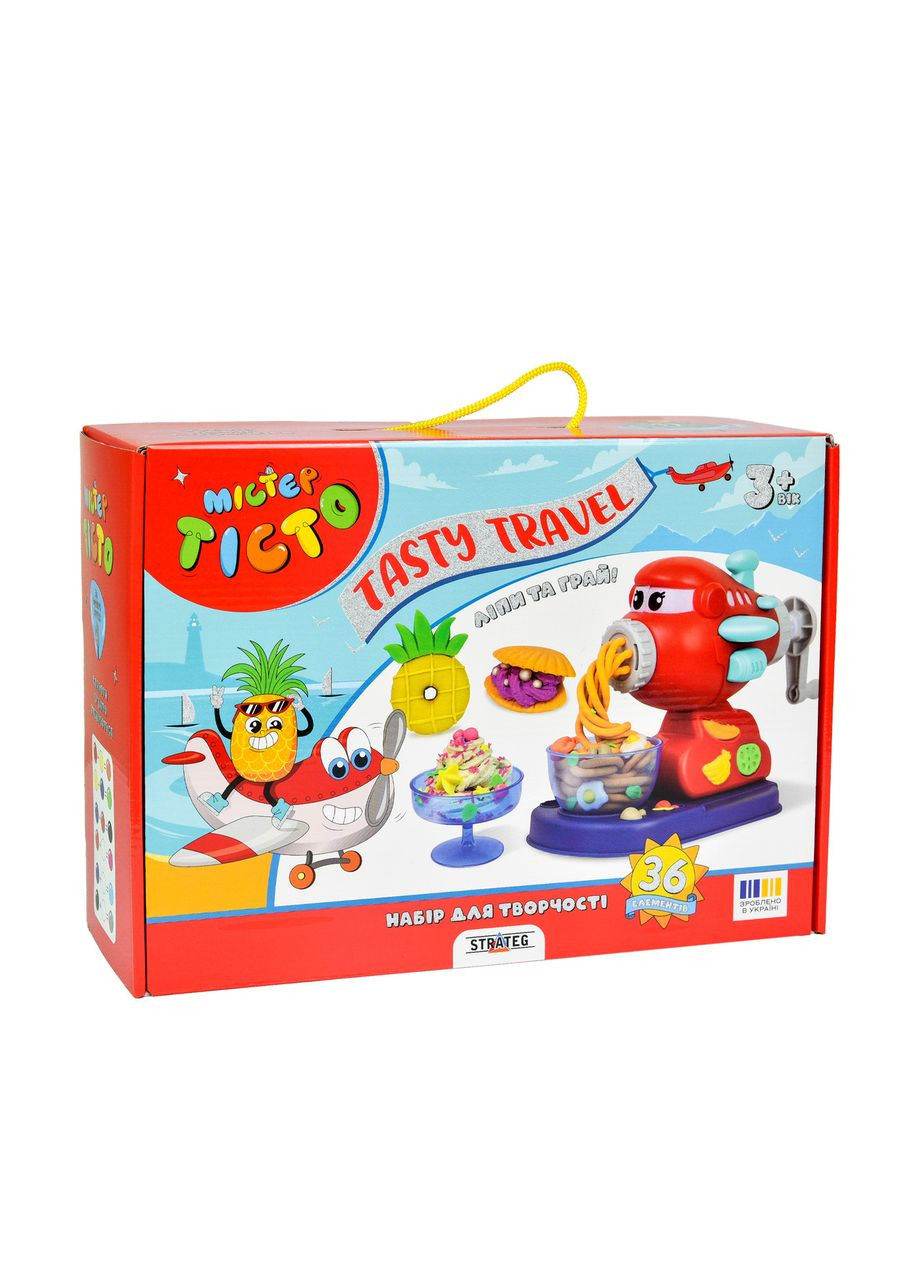 Набір для творчості для дітей 3+ Містера тіста Tasty travel від ТМ пластиковий кулінарний Strateg (362437573)