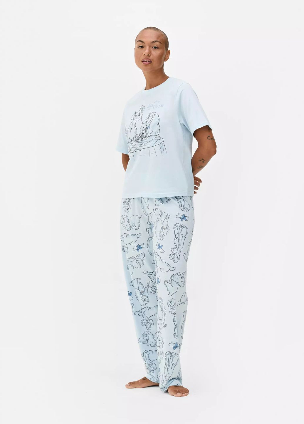 Голубая всесезон пижамные хлопковые штаны printed bottom pyjama низ пижамы голубой (8411) Primark