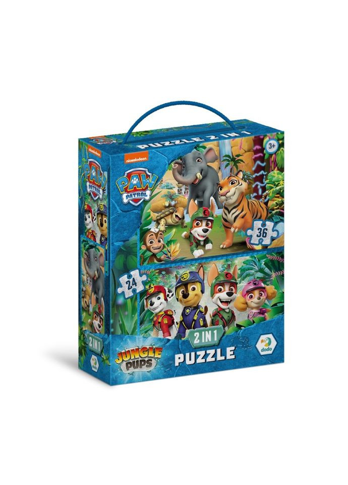 Пазл детский "Приключения в джунглях" 200572, 24 и 36 элементов DoDo Toys (348845731)