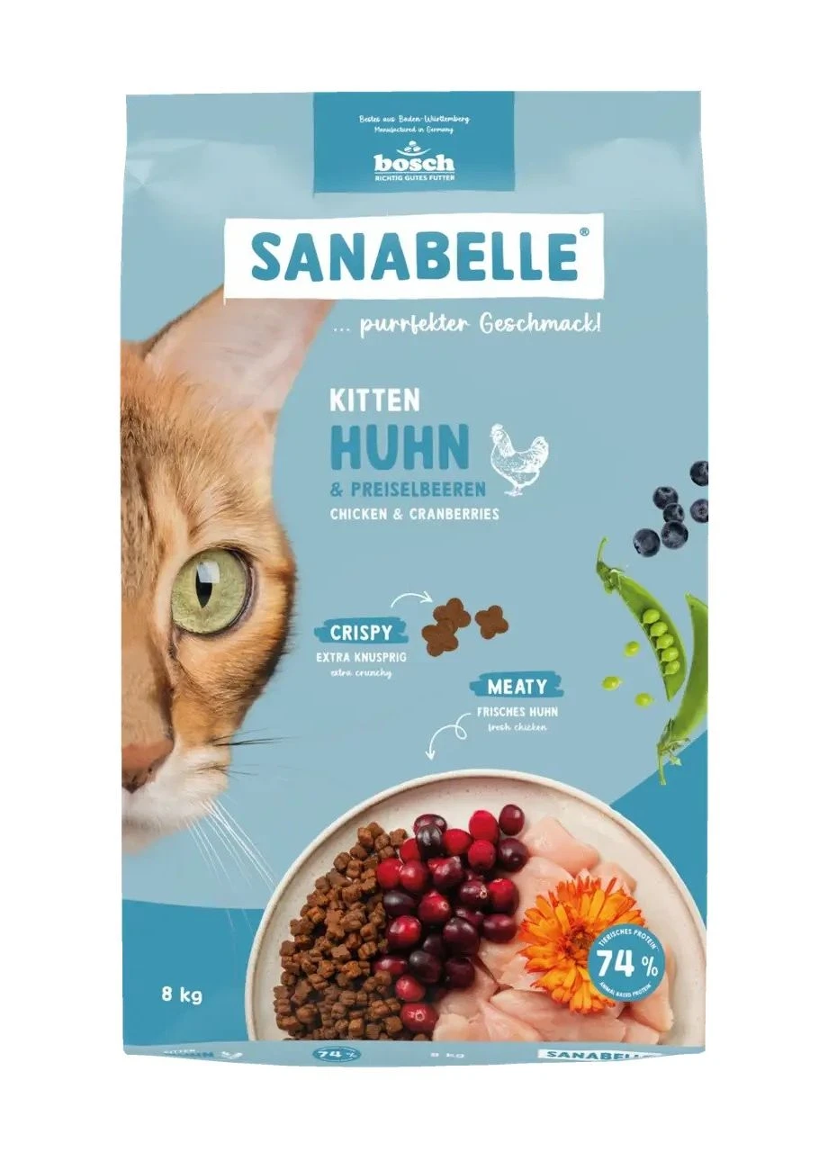 Сухий корм для котів Бош Kitten (8 кг), Sanabelle Kitten (8 кг) Bosch (392478702)