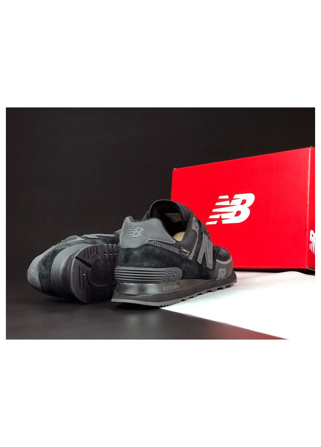 Чорні Осінні кросівки чоловічі, вьетнам New Balance 574