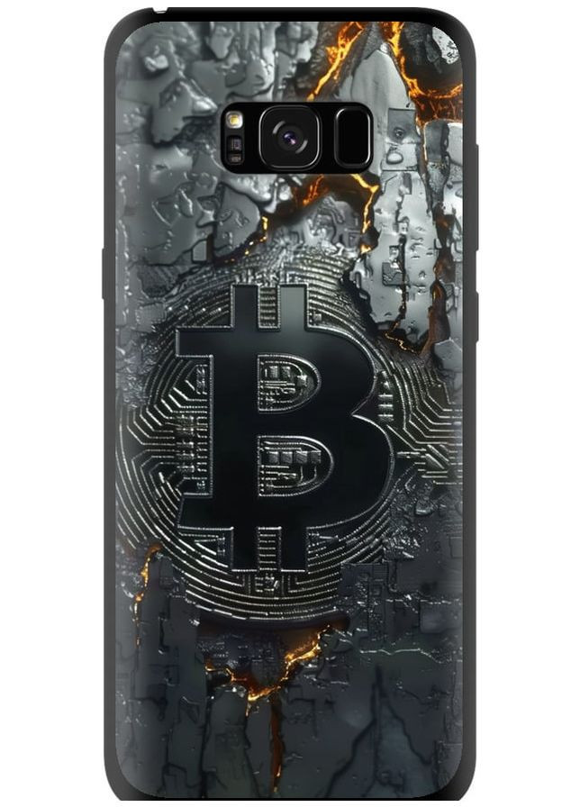 TPU черный чехол 'Раскаленный биткойн' для Endorphone Samsung Galaxy S8 Plus (289716141)