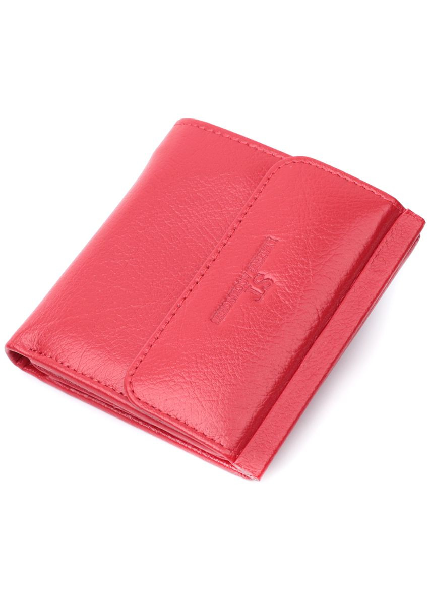 Жіночий гаманець із зовнішньою монетницею та магнітом зі шкіри, червоний (sku_22720) No Brand (328218360)