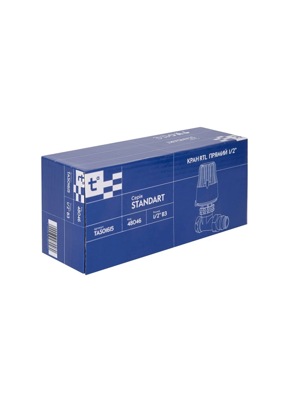 Кран Standart RTL прямий 1/2"ВН TAS01615 Thermo Alliance (396308688)