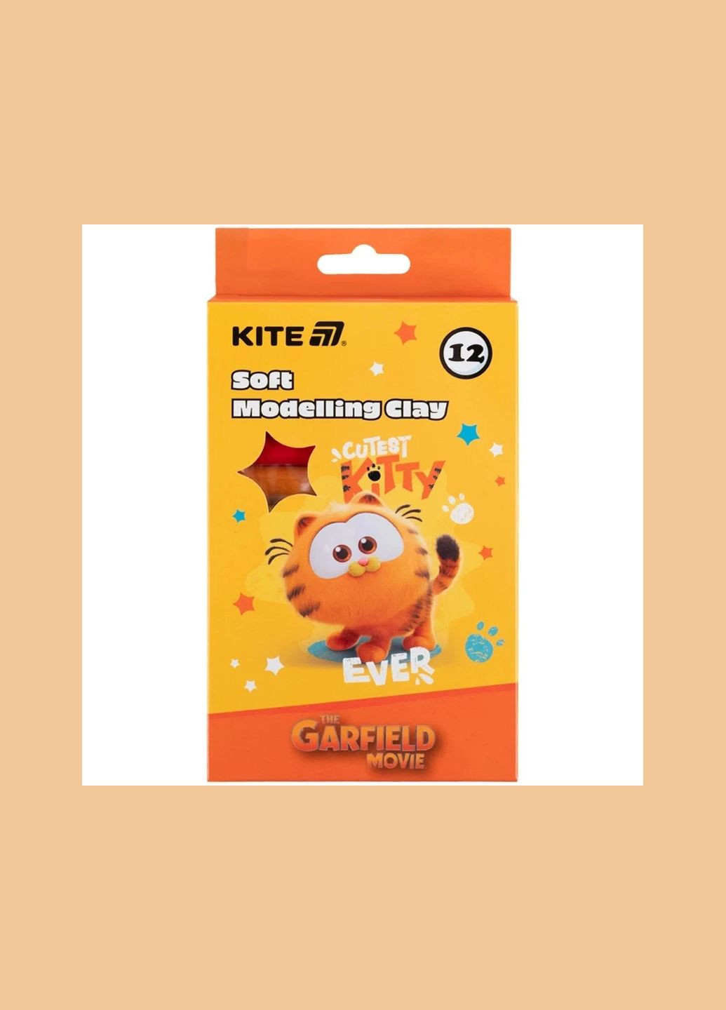 Пластилін восковий Garfield THEATRICAL 2024 GF25-086 12 кольорів Різнокольоровий shop (4063276223661) Kite (366425998)
