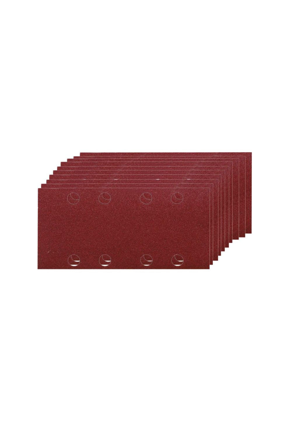 Набор шлифовальной бумаги P42195 (80х133 мм, 8 отверстий, К80, 10 шт) шлифбумага шлифлисты (30552) Makita (266818180)