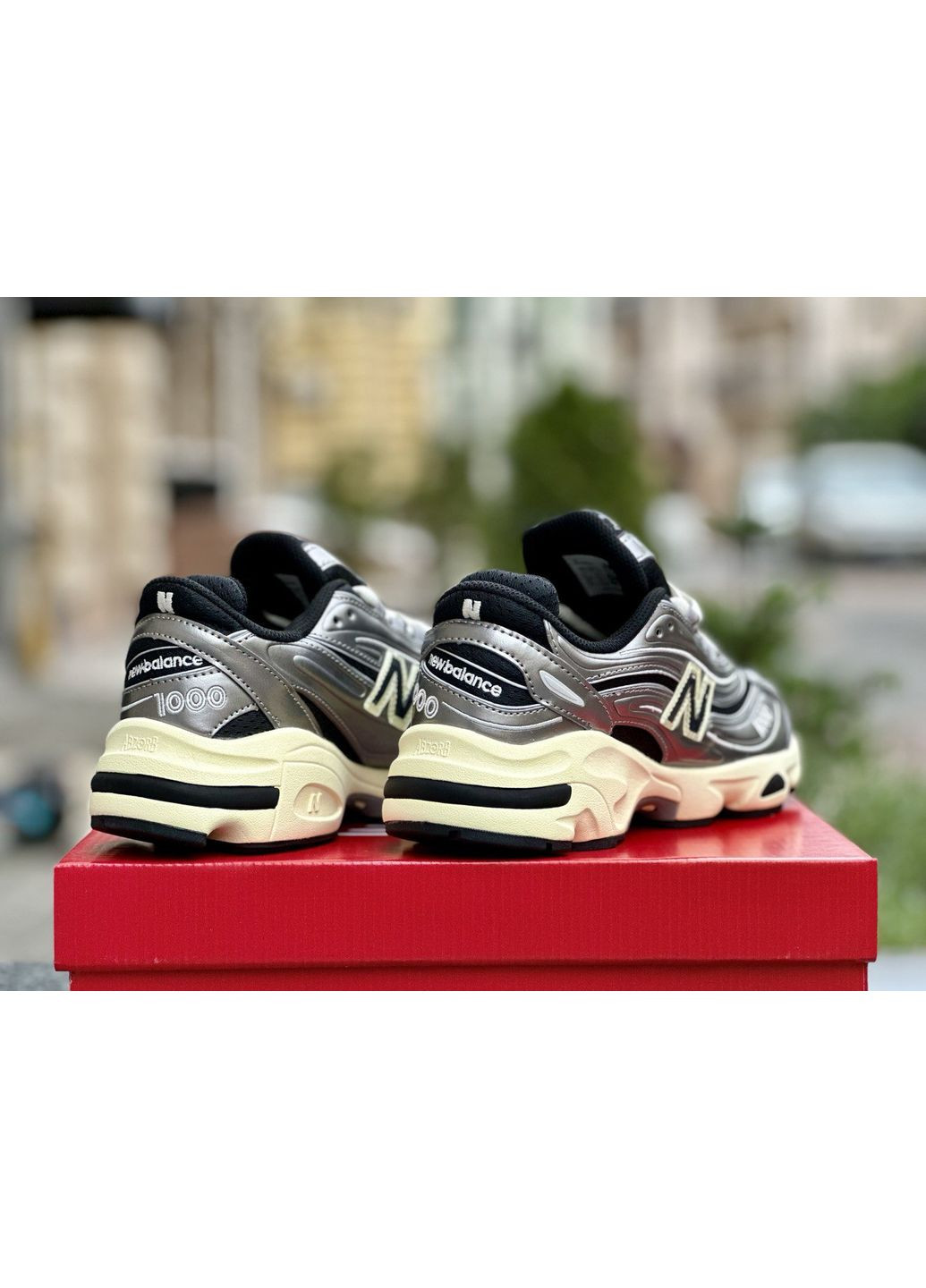 КРОССОВКИ ЖЕНСКИЕ NEW BALANCE 1000 SILVER METALLIC НЬЮ БЕЛАНС 1000 No Brand комбинированные демисезоны (368868560)