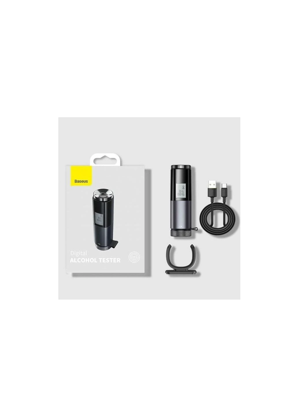 Алкотестер Black Baseus Digital Alcohol Tester (376310909)