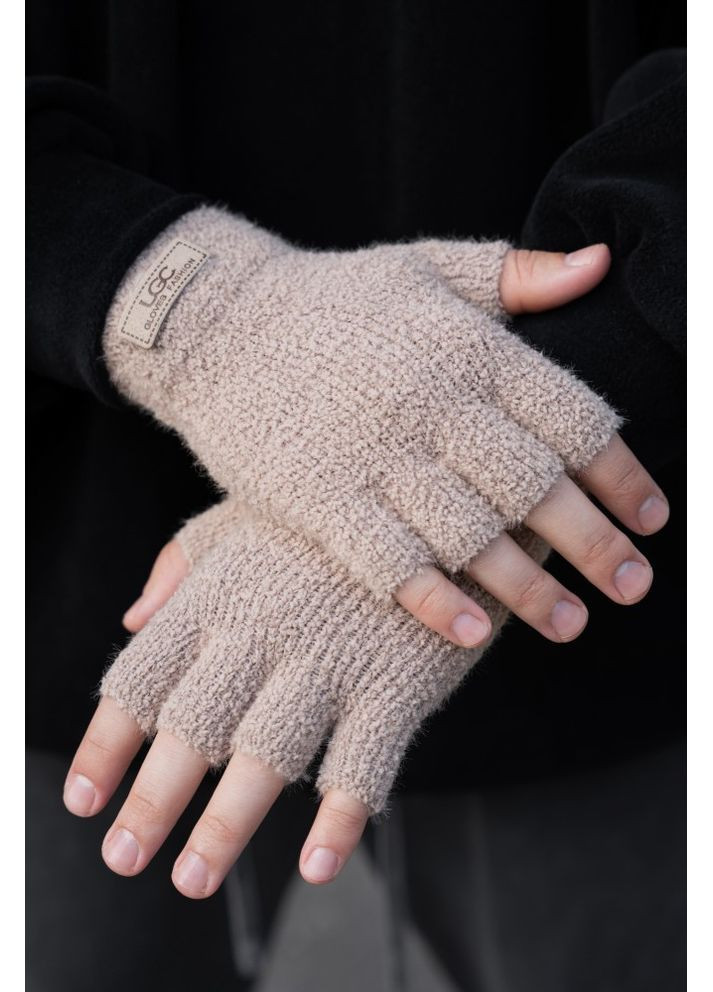 Теплые зимние рукава пальцы без пальцев 7-52А UGC Beige Without (363020995)