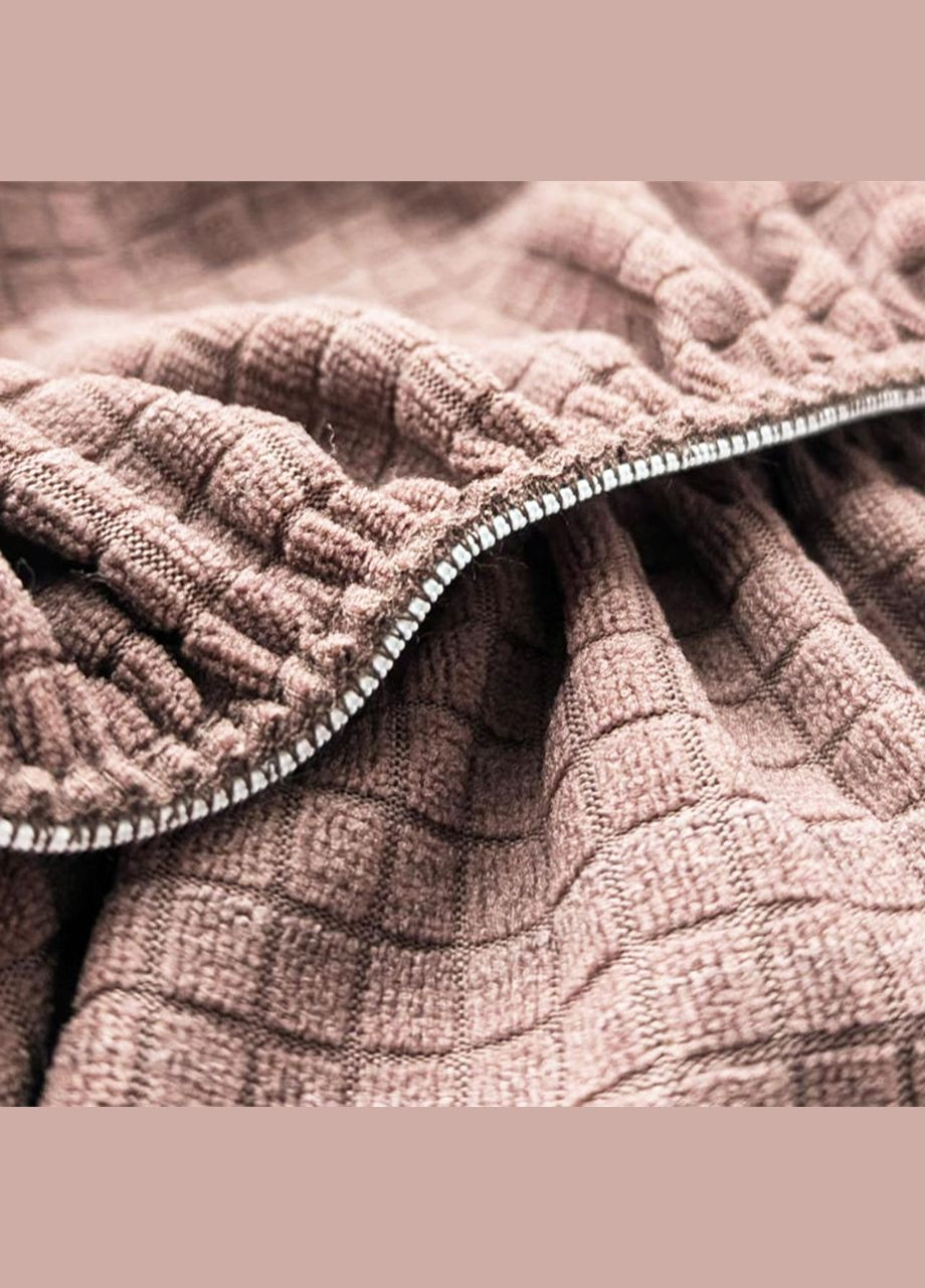 Чехлы на табурет квадратные 2 шт Corn Fleece капучино, на резинке (85181) Love You (334714181)