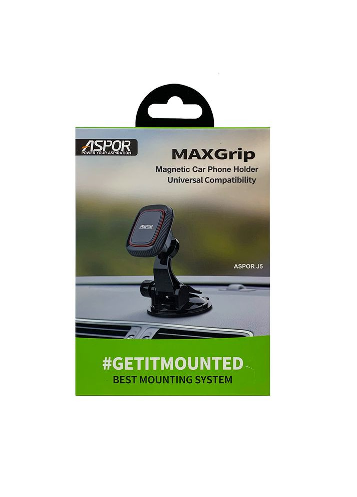 Магнитный автодержатель J5- черный Aspor (367602773)