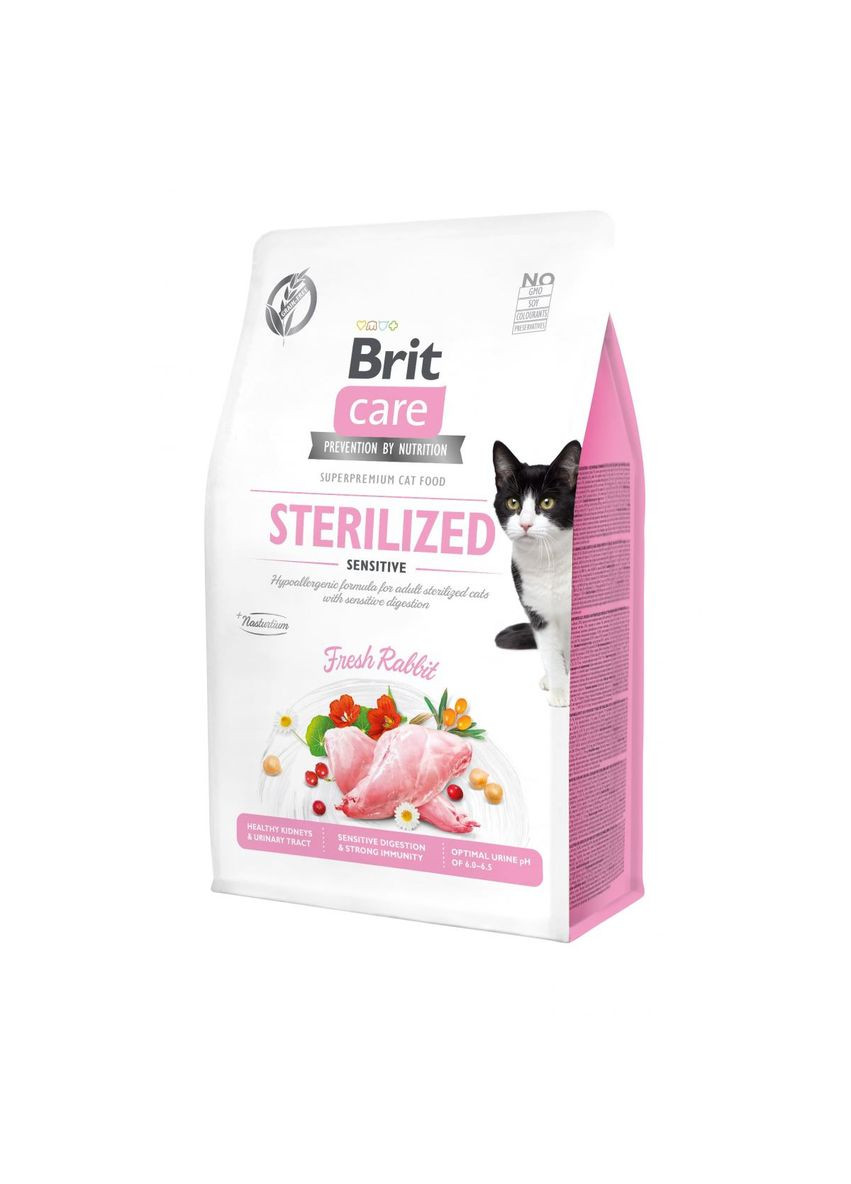 Корм для стерилізованих кішок із чутливим травленням Care Sterilized Sensitive 0,4 кг, з кроликом Brit (292114365)