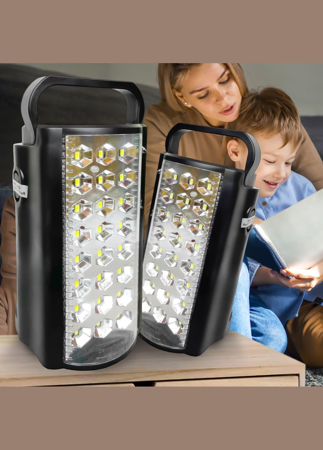 Портативний акумуляторний світлодіодний ліхтар для кемпінгу з функцією повербанка Switched (Almina) DL-2424 24 LED Чорний No Brand (334011285)