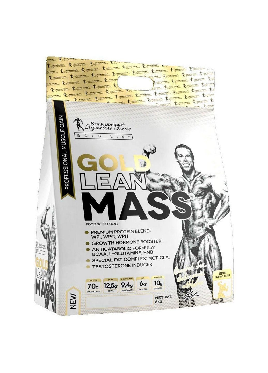 Гейнер Gold Lean Mass, 6 кг Snickers Kevin Levrone (315874670)