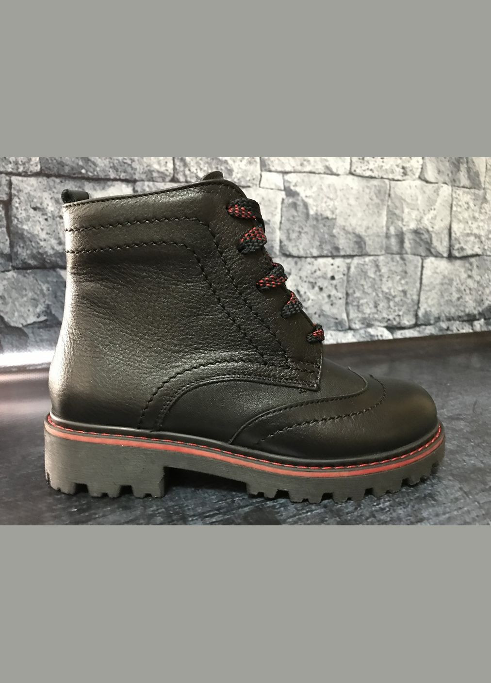 Шкіряні демісезонні черевики для дівчаток, Bistfor Черевики (305576179)