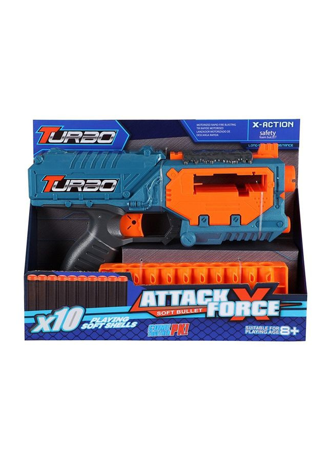 Игрушечный пистолет с мягкими патронами цвет синий ЦБ-00238907 Fast & Turbo (294913198)