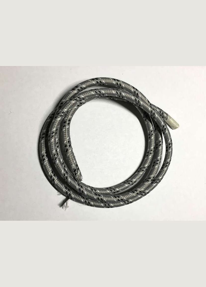 AMP кабель текстильний зигзаг 2x0.75 black+gray+white Levistella (282843645)