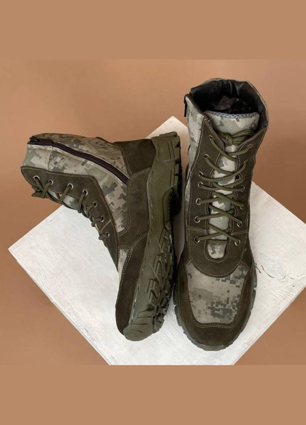 Зимові Чоловічі Тактичні Берці. 36-50р Олива. Водонепроникні! MBZM-1002 No Brand (301137840)