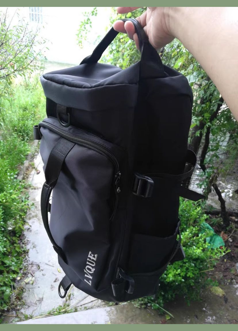 Сумка-рюкзак трансформер спортивна дорожня водонепроникна Чорна ( код: IBS144B ) Sports (365865077)