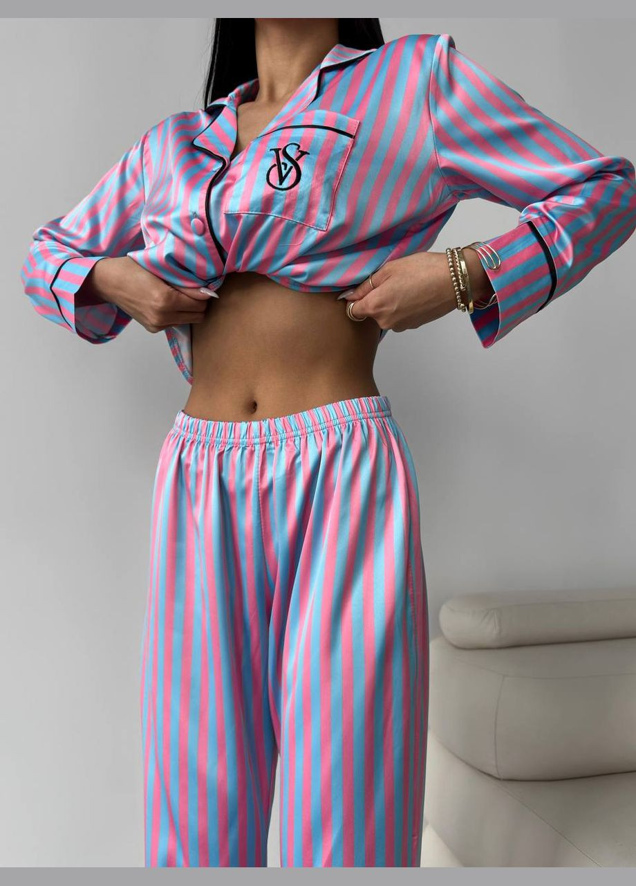 Комбинированная всесезон красивая пижама No Brand