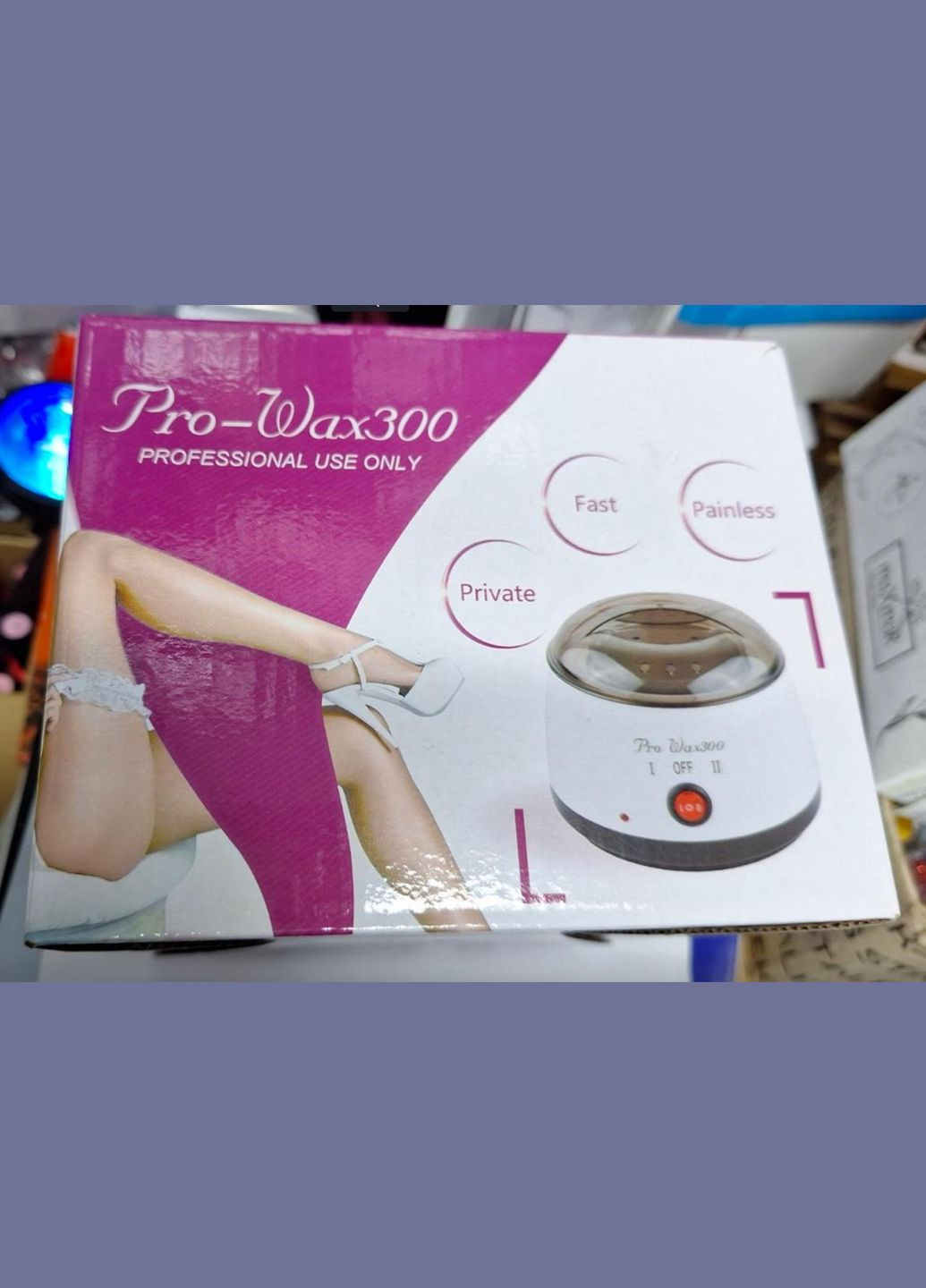 Воскоплав баночный для депиляции нагреватель для горячего воска с терморегулятором Pro Wax 300mini 150мл Waxx (322718283)