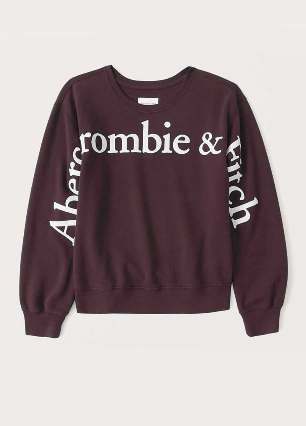 Бордовий світшот жіночий af8980w Abercrombie & Fitch (301487746)