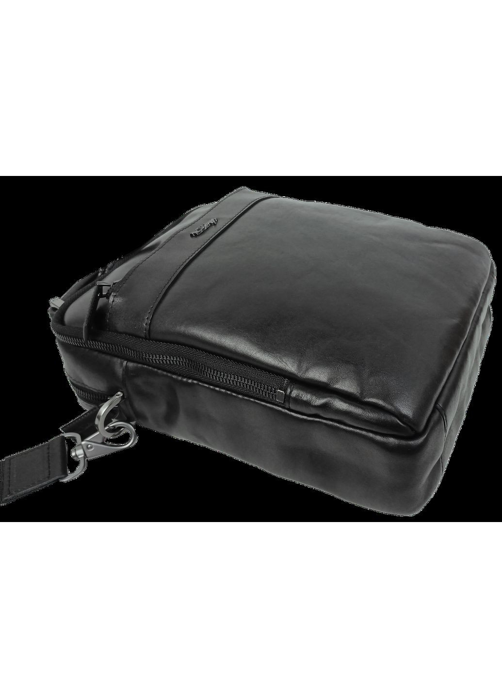 Чоловіча шкіряна сумка, борсетка чорна Mykhail Ikhtyar (365598745)