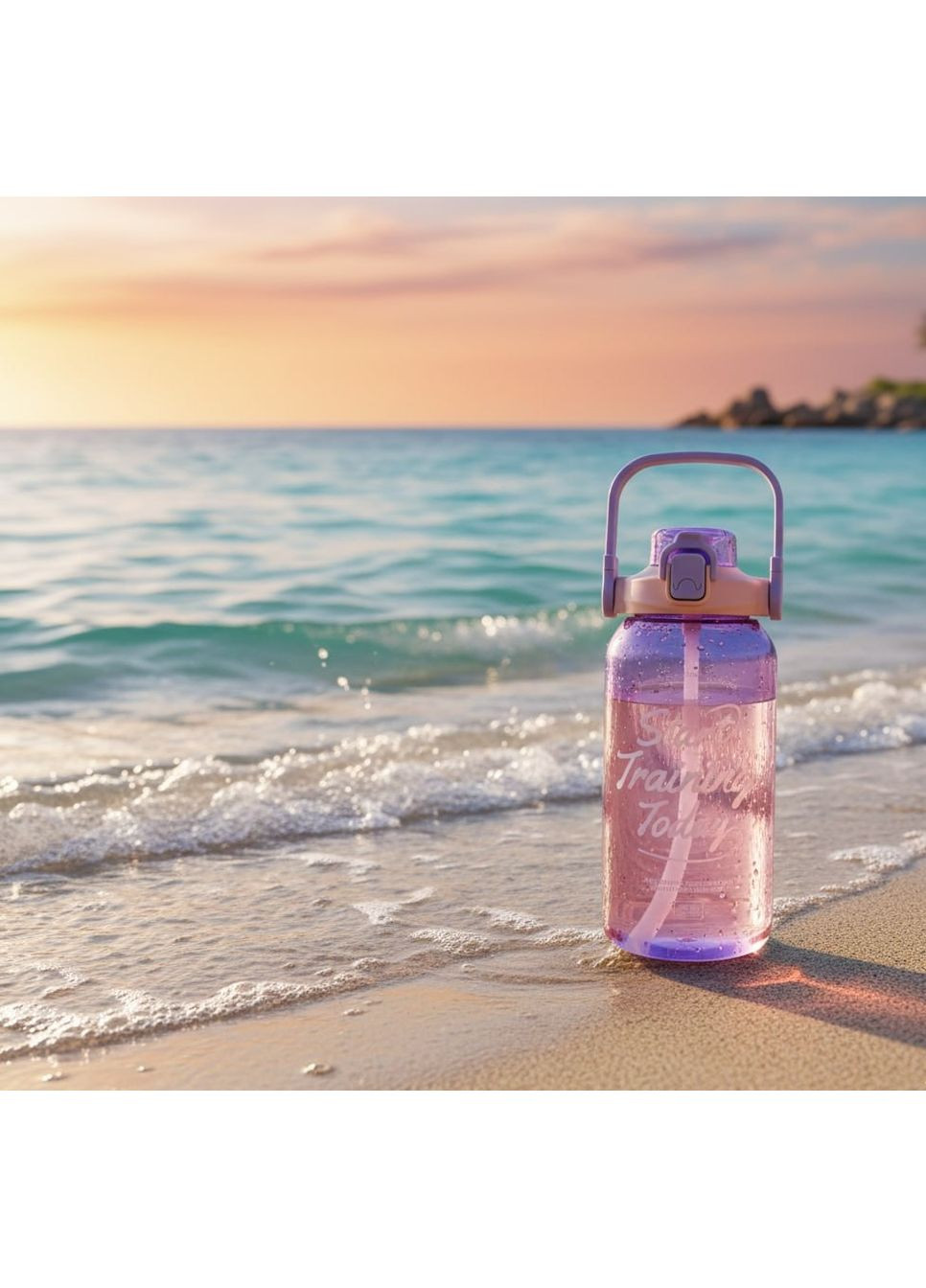 Стильна пластикова пляшка START TRAINING для води 1500мл. Фіолетова No Brand (296101825)