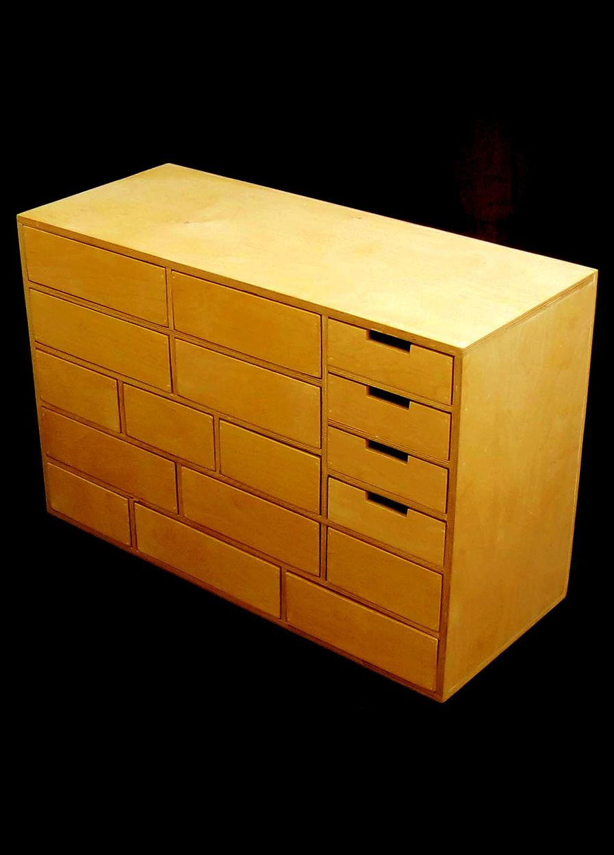 Мини-комод из дерева Кавасан карри (МНК-003003) No Brand (328227693)