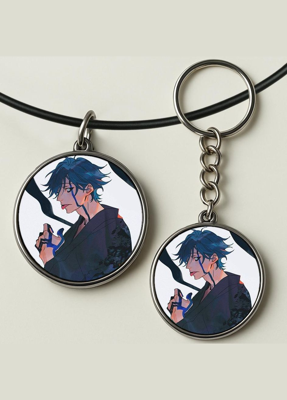 Набір підвіска (кулон) та брелок Аніме Фарс із вбивства дівчини нежить #02 (подарунковий набір) No Brand (332633545)