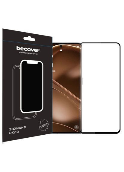Стекло защитное (710625) BeCover Poco X6 Pro Black (366487657)