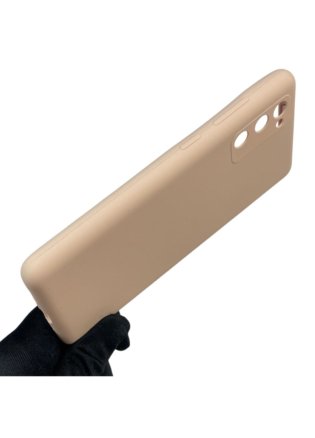 Чохол для Galaxy S20 FE (SM-G780G) силіконовий з мікрофіброю нековзний на самсунг с20 фе пудровий Samsung (366387143)