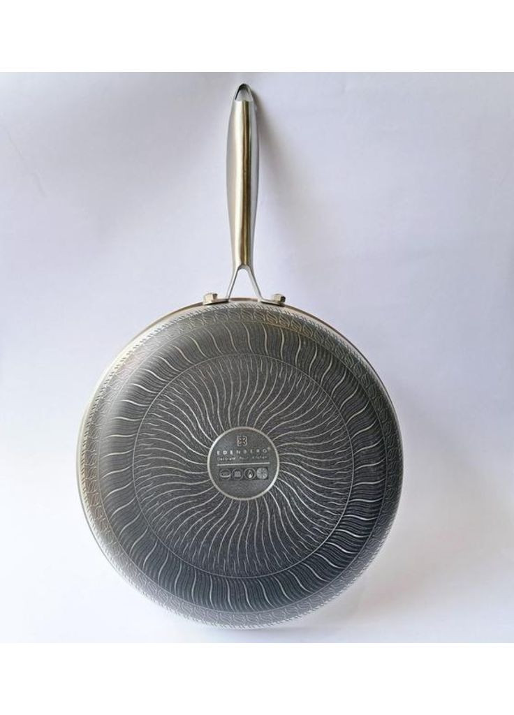 Сковорода с крышкой EB-13061 из нержавеющей стали 24x7 см (EB-13061) Edenberg (358199757)