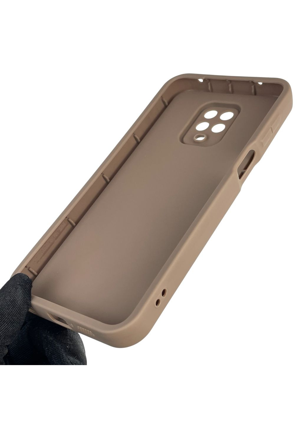 Чохол силіконовий Soft Touch для Redmi Note 9 Pro коричневий (Повний захист камери) Xiaomi (366386337)