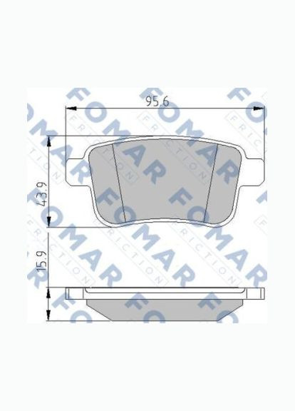 Колодка Fomar (364975101)