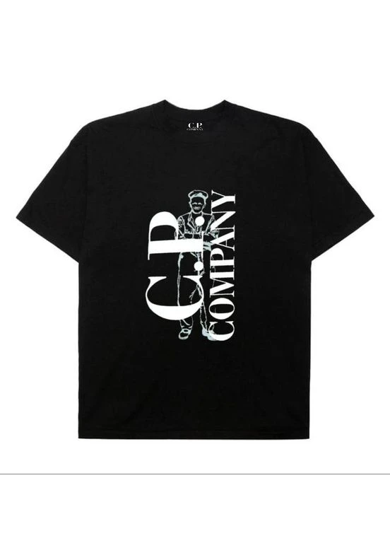 Чорна чоловіча футболка c.p company No Brand