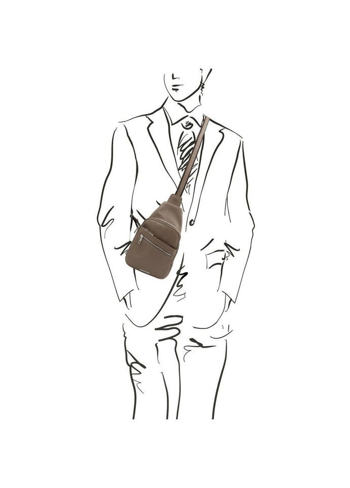 Рюкзак на одне плече з мякої шкіри Leather TL142022, рюкзак слінг Tuscany Leather (315786077)