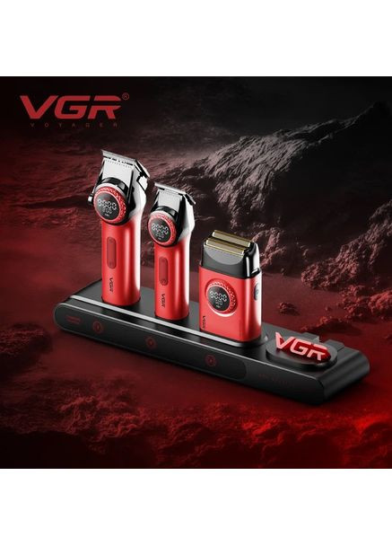 Професійний набір для барберів Stepless Pro 3 in 1 RED VGR (369612521)