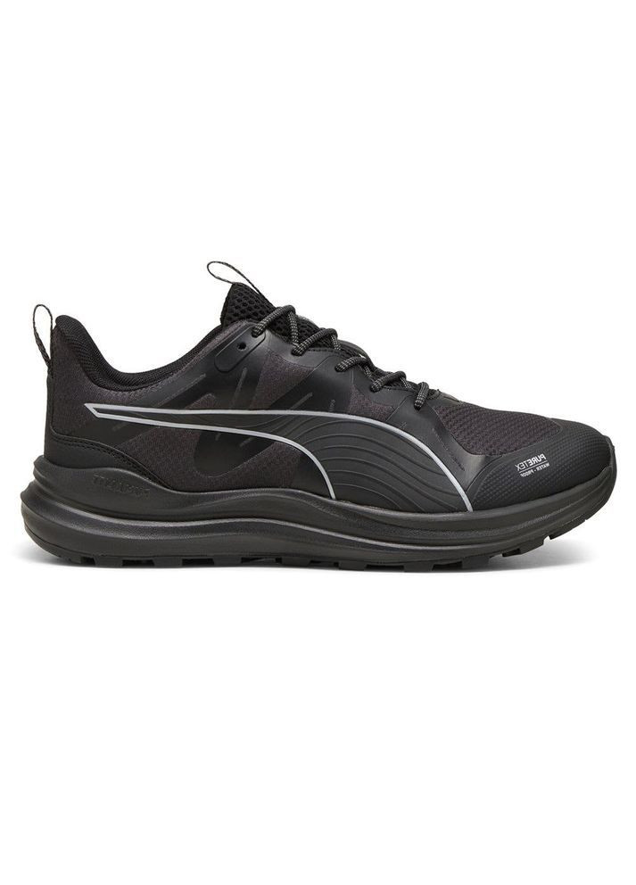 Черные черные всесезонные кроссовки black 310095-01 Puma reflect lite trail ptx running shoes