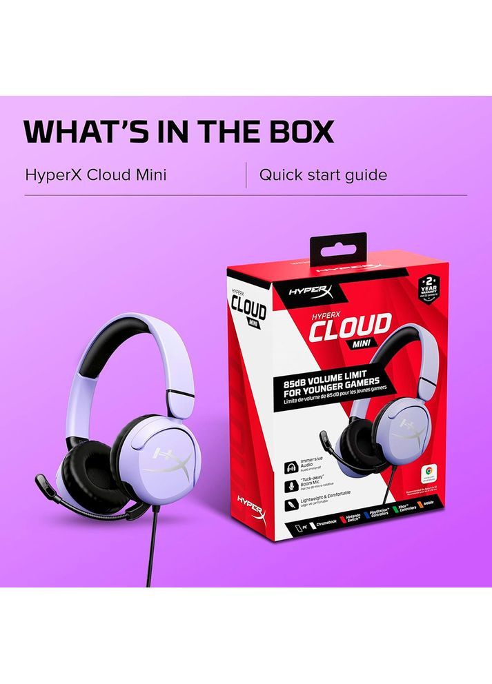 Гарнитура Cloud Mini Wired Lavender (7G8F5AA) HyperX (316578573)
