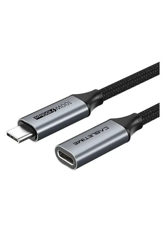 Кабель USB Type-C - USB Type-C (M/F) PD 100W, 0.5 м, White (CU21E) CABLETIME (370217640)
