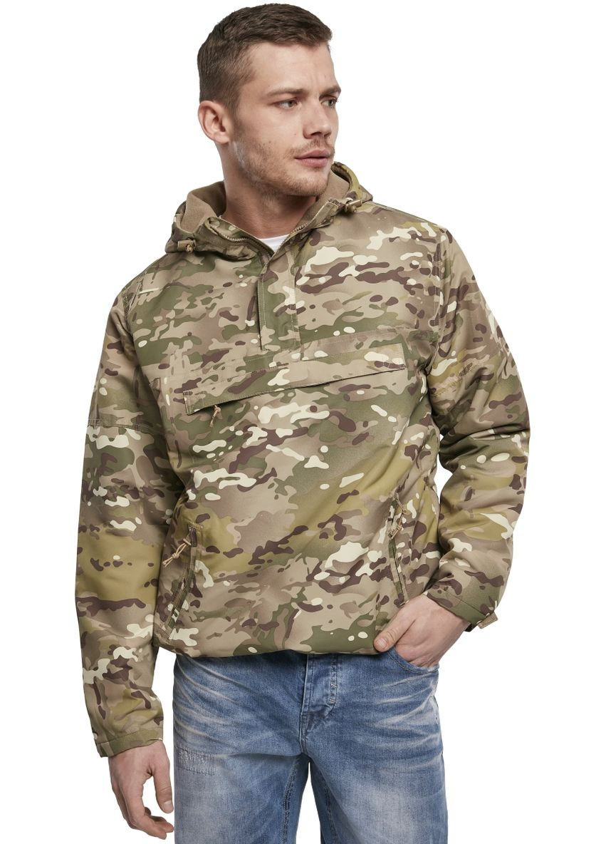 Комбинированная куртка анорок на флисе Brandit