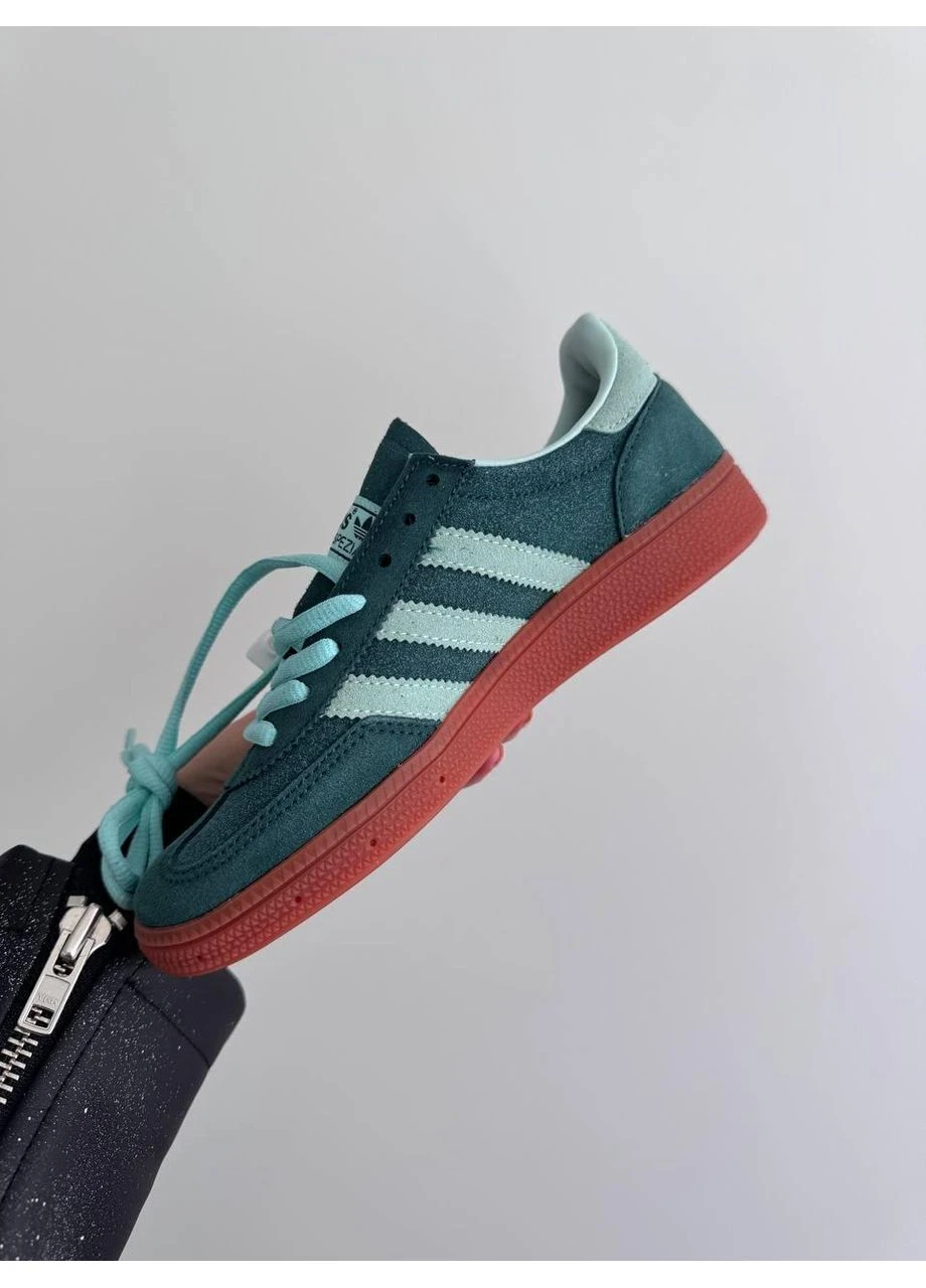 Зелені літні кросівки adidas spezial handball green адідас спеціал зелені No Brand