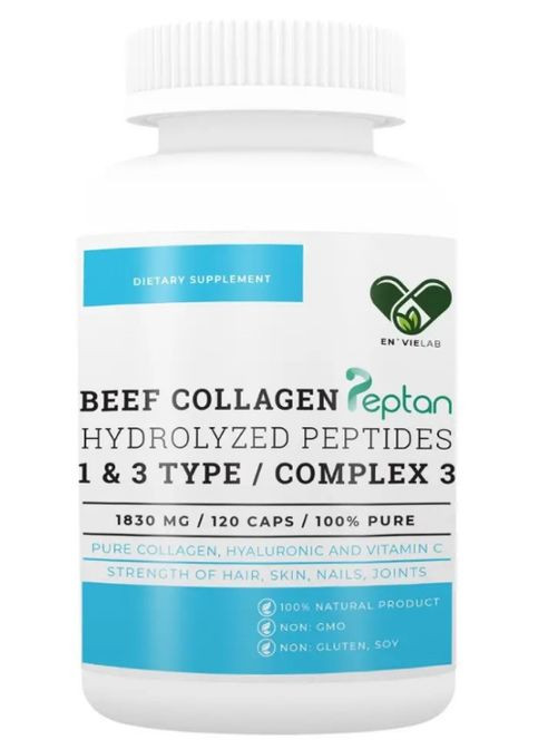 Beef Collagen Complex 3 (1&3 TYPE) 1830 mg 120 Caps En`vie Lab (302654118)