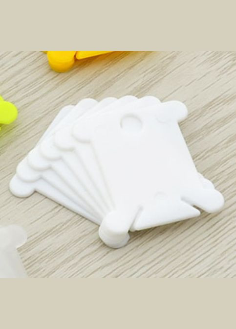 Шпулі для зберігання ниток муліне, пластик, 38х36 мм, білі, 5 шт No Brand (340484856)